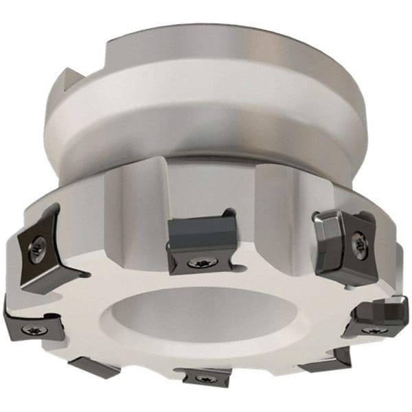 Iscar - 63mm Cut Diam, 22mm Arbor Hole, 3mm Max Depth of Cut, 86° Indexable Chamfer & Angle Face Mill - 8 Inserts, LN.. 1106 Insert, Right Hand Cut, 8 Flutes, Series TangMill - Eagle Tool & Supply