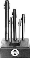 APT - 10 Piece 1/4 to 1/2" Backward Cut Socket Head Cap Screw Blade Type Counterbore Kit - 3/32 to 17/32" Pilot, Straight Shank, High Speed Steel - Eagle Tool & Supply
