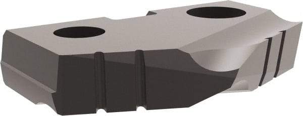 Allied Machine and Engineering - 27mm Diam x 3/16" Thick, Seat Code 2, 132° Included Angle Spade Drill Insert - Diamond Coated, Carbide, Series T-A - Eagle Tool & Supply
