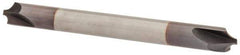 Value Collection - 0.06" Radius, 2 Flute, Solid Carbide, Double End, Corner Rounding End Mill - AlTiN Coating, 0.046" Tip Diam, 2" Overall Length, 3/16" Shank Diam - Eagle Tool & Supply