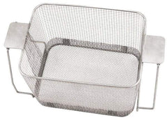 CREST ULTRASONIC - Stainless Steel Parts Washer Basket - 7" High x 273.05mm Wide x 482.6mm Long, Use with Ultrasonic Cleaners - Eagle Tool & Supply