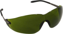 MCR Safety - Green Lenses, Frameless Welding Glasses - Scratch Resistant, Size Universal, Wrap Around - Eagle Tool & Supply