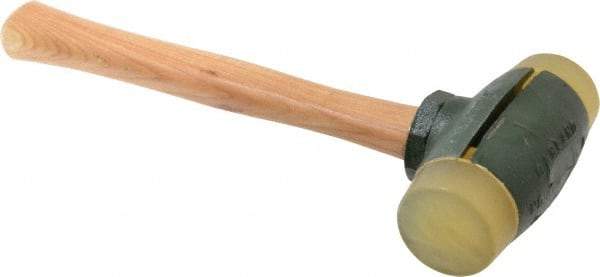 Garland - 4 Lb Head 2" Face Urethane Split Head Hammer - Wood Handle - Eagle Tool & Supply