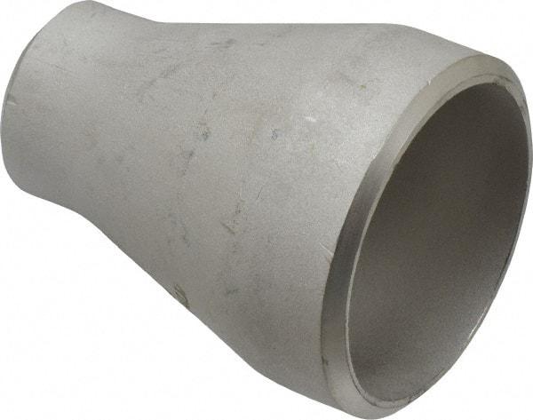 Merit Brass - 2 x 1" Grade 304L Stainless Steel Pipe Concentric Reducer - Butt Weld x Butt Weld End Connections - Eagle Tool & Supply
