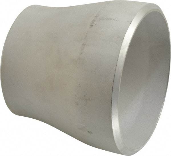 Merit Brass - 4 x 3" Grade 304L Stainless Steel Pipe Concentric Reducer - Butt Weld x Butt Weld End Connections - Eagle Tool & Supply