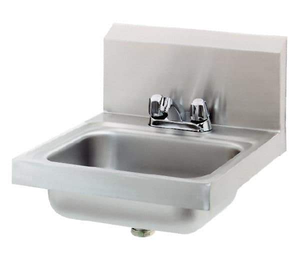 Eagle MHC - 13-1/2" Long x 9-3/4" Wide Inside, 1 Compartment, Stainless Steel Stainless Steel Hand Sink - 20 Gauge, 18-7/8" Long x 16-1/2" Wide x 14-1/4" High Outside, 6-3/4" Deep - Eagle Tool & Supply