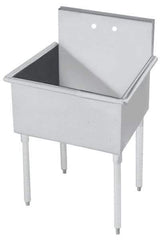 Eagle MHC - 24" Long x 24" Wide Inside, 1 Compartment, Stainless Steel Stainless Steel Scullery Sink - 16 Gauge, 27" Long x 27-1/2" Wide x 42" High Outside, 14" Deep - Eagle Tool & Supply