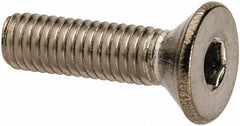 Value Collection - #10-32 UNF Hex Socket Drive, 82° Flat Screw - Grade 316 Stainless Steel, 3/4" OAL - Eagle Tool & Supply