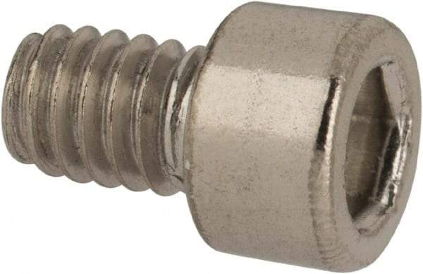 Value Collection - #8-32 UNC Hex Socket Drive, Socket Cap Screw - Grade 316 Stainless Steel, 1/4" Length Under Head - Eagle Tool & Supply