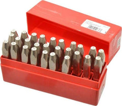 Pryor - 27 Piece, 3/16" Character Steel Stamp Set - Letters, Top Import Heavy Duty - Eagle Tool & Supply