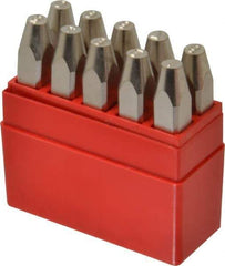 Pryor - 10 Piece, 3/16" Character Steel Stamp Set - Figures, Heavy Duty - Eagle Tool & Supply