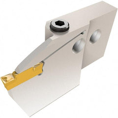 Iscar - 3mm Groove Width, 6mm Max Depth of Cut, Right Hand Cut, HGAE Indexable Grooving Blade - Series Heliface - Eagle Tool & Supply