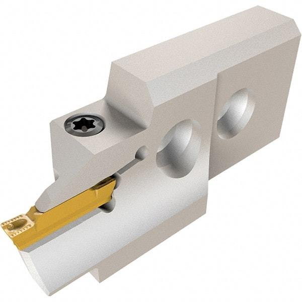Iscar - 3" Groove Width, 8mm Max Depth of Cut, Left Hand Cut, HGAE Indexable Grooving Blade - HGPL Insert Style, Series Heliface - Eagle Tool & Supply