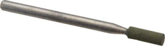 Cratex - 1/8" Max Diam x 3/8" Thick, Shape Code W145, Rubberized Point - Fine Grade, Aluminum Oxide - Eagle Tool & Supply
