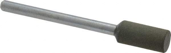 Cratex - 1/4" Max Diam x 1/2" Thick, Shape Code W163, Rubberized Point - Fine Grade, Aluminum Oxide, Mounted - Eagle Tool & Supply