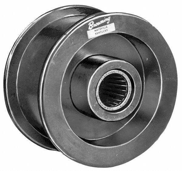 Browning - 1-1/4" Cast Iron Flat Face Idler - Drive Tighteners & Idlers - Eagle Tool & Supply