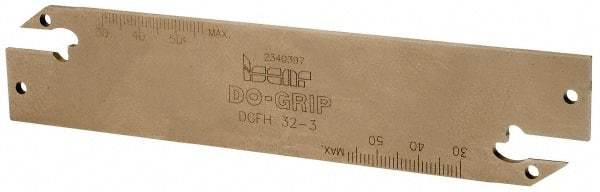 Iscar - 1.2598" Blade Height, 0.0945" Blade Width, 5.9055" OAL, Neutral Cut, Double End Indexable Cut-Off Blade - DGFH Blade - Eagle Tool & Supply