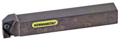 Kennametal - STGC, Right Hand Cut, 12mm Shank Height x 12mm Shank Width, Neutral Rake Indexable Turning Toolholder - 160mm OAL, TC..1102.. Insert Compatibility, Series Screw-On - Eagle Tool & Supply