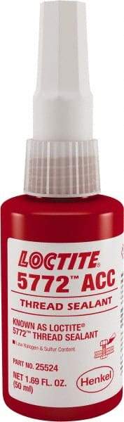 Loctite - 50 mL, Yellow, Low Strength Liquid Thread Sealant - 24 hr Full Cure Time - Eagle Tool & Supply