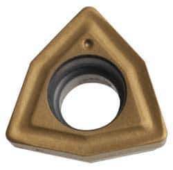 Komet - WOEX030204 01 Grade BK8425 Carbide Indexable Drill Insert - TiAlN/TiN Finish, Trigon, 5mm Inscribed Circle - Eagle Tool & Supply