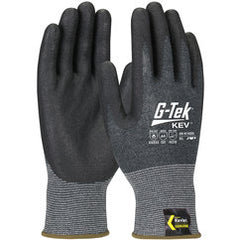 09-K1630/XL Gloves w/Kevlar Brand - G-Tek KEV - Kevlar Engineered Yarn - Gray 13 Gauge - Nitrile Foam - ANSI A4 - Eagle Tool & Supply