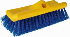 Rubbermaid - 2" Bristle Length, Polypropylene Scrub Brush - 10" OAL, Blue, Plastic Block - Eagle Tool & Supply