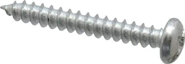 Value Collection - #8 Pan Head Slotted Phillips Sheet Metal Screw - Steel, 1-1/4" Length Under Head, Grade 2 - Eagle Tool & Supply