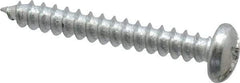Value Collection - #8 Pan Head Slotted Phillips Sheet Metal Screw - Steel, 1-1/4" Length Under Head, Grade 2 - Eagle Tool & Supply