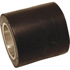 Dynabrade - 1" Diam x 1" Wide Contact Wheel - 1/4" Arbor Hole, Flat, 80 Duro Rubber Face - Eagle Tool & Supply
