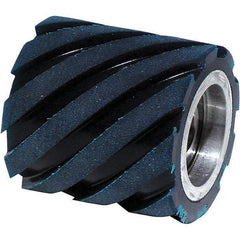 Dynabrade - 2" Diam x 2" Wide Contact Wheel Assembly - 1/2" Arbor Hole, Standard, 70 Duro Urethane Face - Eagle Tool & Supply
