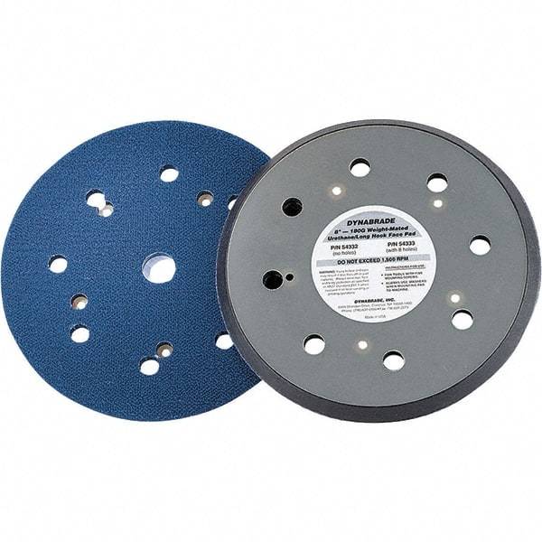 Dynabrade - 8" Diam Disc Backing Vacuum Replacement Pad - Medium Density, 1,500 RPM - Eagle Tool & Supply