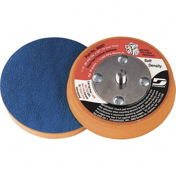 Dynabrade - 3" Diam Disc Backing Nonvacuum Replacement Pad - Soft Density, 13,000 RPM - Eagle Tool & Supply