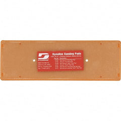 Dynabrade - 8 x 2-3/4" Rectangular Hook Face Backing Pad - Screw Attachment, Vacuum Pad, 3/8" Thick, Medium Density, Short Nap - Eagle Tool & Supply