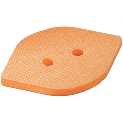 Dynabrade - 2-3/8" Wide, 3-3/4" Long, Tear Drop, Hook & Loop Face Conversion Backing Pad - Eagle Tool & Supply
