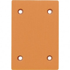 Dynabrade - 4-1/4 x 3" Rectangular Hook Face Backing Pad - Dynabug II Compatible, Screw Attachment, Nonvacuum Pad, 3/8" Thick, Medium Density, Long Nap - Eagle Tool & Supply