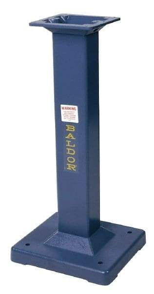 Baldor - 15-3/4 Inch Wide x 14 Inch Deep, Machine Pedestal Stand - Compatible with 6, 7, 8 and 10 Inch Grinders - Eagle Tool & Supply