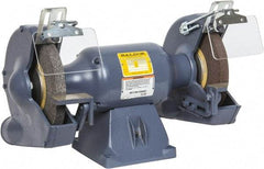 Baldor - 10" Wheel Diam x 1" Wheel Width, 1-1/2 hp Grinder - 7/8" Arbor Hole Diam, 3 Phase, 1,800 Max RPM, 208/230/460 Volts - Eagle Tool & Supply