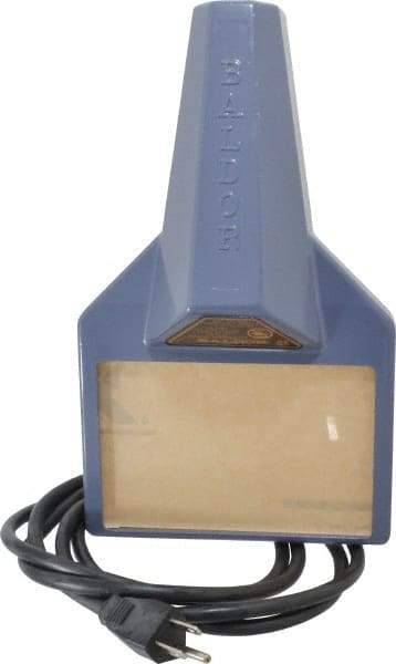 Baldor - Polycarbonate Flat Lighted Eye Shield - 3-3/4" Wide x 5-1/2" Long x 1/8" Thick, Direct Mount Base - Eagle Tool & Supply