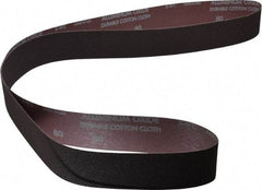 Norton - 2" Wide x 72" OAL, 80 Grit, Aluminum Oxide Abrasive Belt - Aluminum Oxide, Medium, Coated, X Weighted Cloth Backing, Series R228 - Eagle Tool & Supply