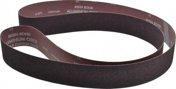 Norton - 2" Wide x 72" OAL, 60 Grit, Aluminum Oxide Abrasive Belt - Aluminum Oxide, Medium, Coated, X Weighted Cloth Backing, Series R228 - Eagle Tool & Supply