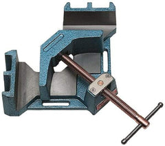 Wilton - Fixed Angle, 2 Axes, 4-1/8" Long, 2-3/8" Jaw Height, 4-3/8" Max Capacity, Cast Iron Angle & Corner Clamp - 90° Clamping Angle - Eagle Tool & Supply