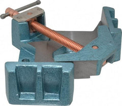 Wilton - Fixed Angle, 2 Axes, 4-1/8" Long, 1-3/8" Jaw Height, 3-11/32" Max Capacity, Cast Iron Angle & Corner Clamp - 90° Clamping Angle - Eagle Tool & Supply