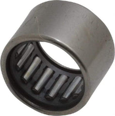 IKO - 0.394" Bore Diam, 990 Lb. Dynamic Capacity, 10 x 14 x 10mm, Caged, Open End, Shell Needle Roller Bearing - 0.551" Outside Diam, 0.394" Wide - Eagle Tool & Supply