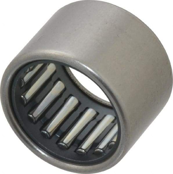 IKO - 0.63" Bore Diam, 2,450 Lb. Dynamic Capacity, 16 x 22 x 16mm, Caged, Open End, Shell Needle Roller Bearing - 0.866" Outside Diam, 0.63" Wide - Eagle Tool & Supply