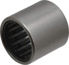 IKO - 0.63" Bore Diam, 2,950 Lb. Dynamic Capacity, 16 x 22 x 22mm, Caged, Open End, Shell Needle Roller Bearing - 0.866" Outside Diam, 0.866" Wide - Eagle Tool & Supply