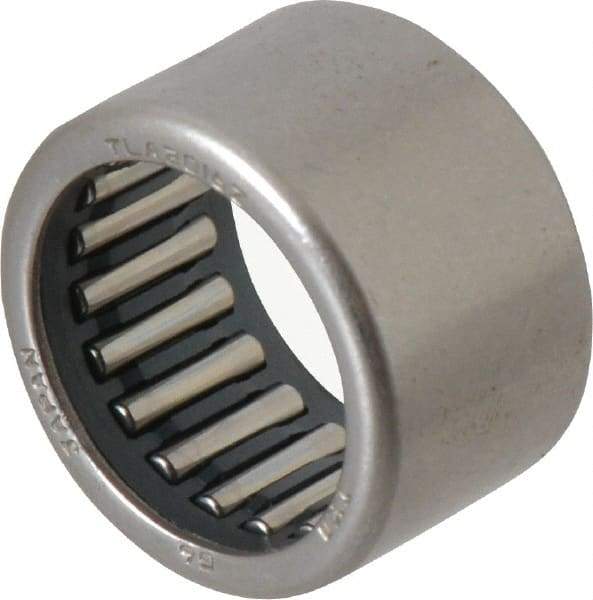 IKO - 0.787" Bore Diam, 2,850 Lb. Dynamic Capacity, 20 x 26 x 16mm, Caged, Open End, Shell Needle Roller Bearing - 1.024" Outside Diam, 0.63" Wide - Eagle Tool & Supply