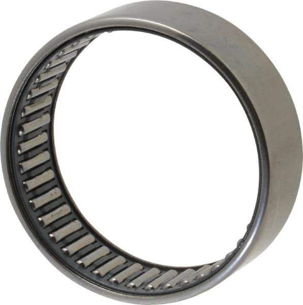 IKO - 2.165" Bore Diam, 7,100 Lb. Dynamic Capacity, 55 x 63 x 20mm, Caged, Open End, Shell Needle Roller Bearing - 2.48" Outside Diam, 0.787" Wide - Eagle Tool & Supply