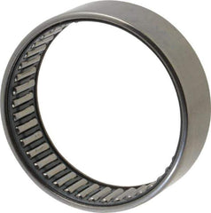 IKO - 2.165" Bore Diam, 7,100 Lb. Dynamic Capacity, 55 x 63 x 20mm, Caged, Open End, Shell Needle Roller Bearing - 2.48" Outside Diam, 0.787" Wide - Eagle Tool & Supply
