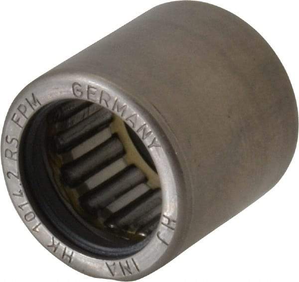 INA Bearing - 0.394" Bore Diam, 990 Lb. Dynamic Capacity, 10 x 14 x 14mm, Caged, Double Seal, Open End, Shell Needle Roller Bearing - 0.551" Outside Diam, 0.551" Wide - Eagle Tool & Supply