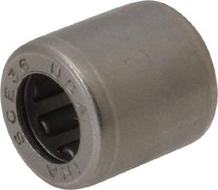 INA Bearing - 3/16" Bore Diam, 630 Lb. Dynamic Capacity, 3/16 x 11/32 x 3/8", Caged, Open End, Shell Needle Roller Bearing - 11/32" Outside Diam, 3/8" Wide - Eagle Tool & Supply